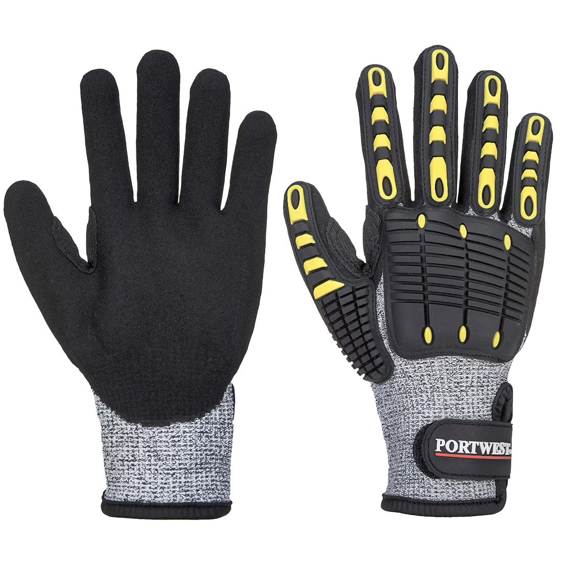 Impact C13 Nitrile Sandy Reinforced Palm Glove Grey/Black