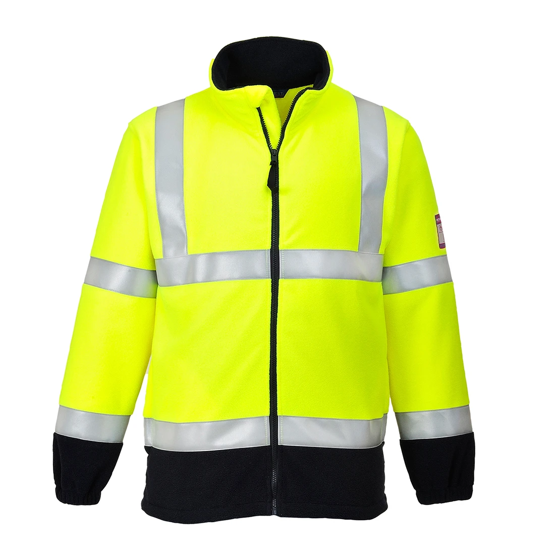 Modaflame Fleece Hi-Vis Contrast FR Jacket Yellow