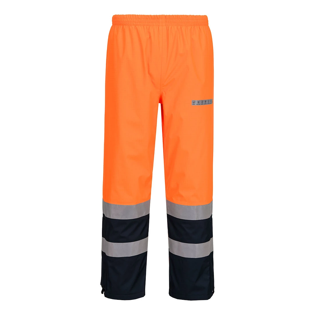 Bizflame Rain+ Hi-Vis Multi-Norm Contrast FR Trousers Orange/Navy Bizflame Rain+ Hi-Vis Multi-Norm Contrast FR Trousers Orange/Navy