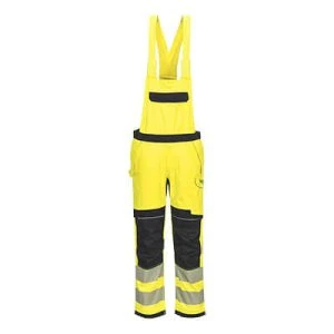 PW3 Modaflame Work Hi-Vis Multi-Norm FR Bib and Brace Yellow/Black