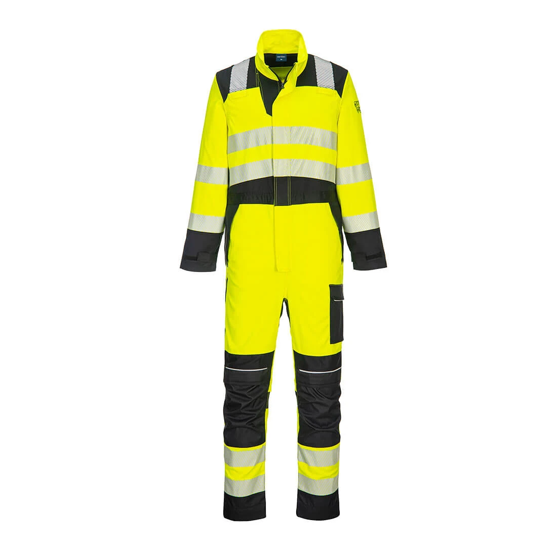 PW3 Modaflame Work Hi-Vis Multi-Norm FR Coverall Yellow/Black PW3 Modaflame Work Hi-Vis Multi-Norm FR Coverall Yellow/Black
