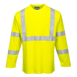 Modaflame Knit Hi-Vis FR Long Sleeve T-Shirt Yellow