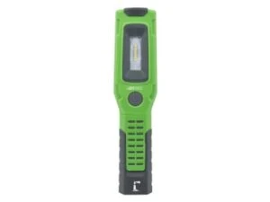 Green handheld LED work light torch with COB lamp
