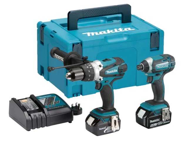 Makita Twin Pack Kit Makita DLX2145TJ 18V drill and impact driver twin pack kit