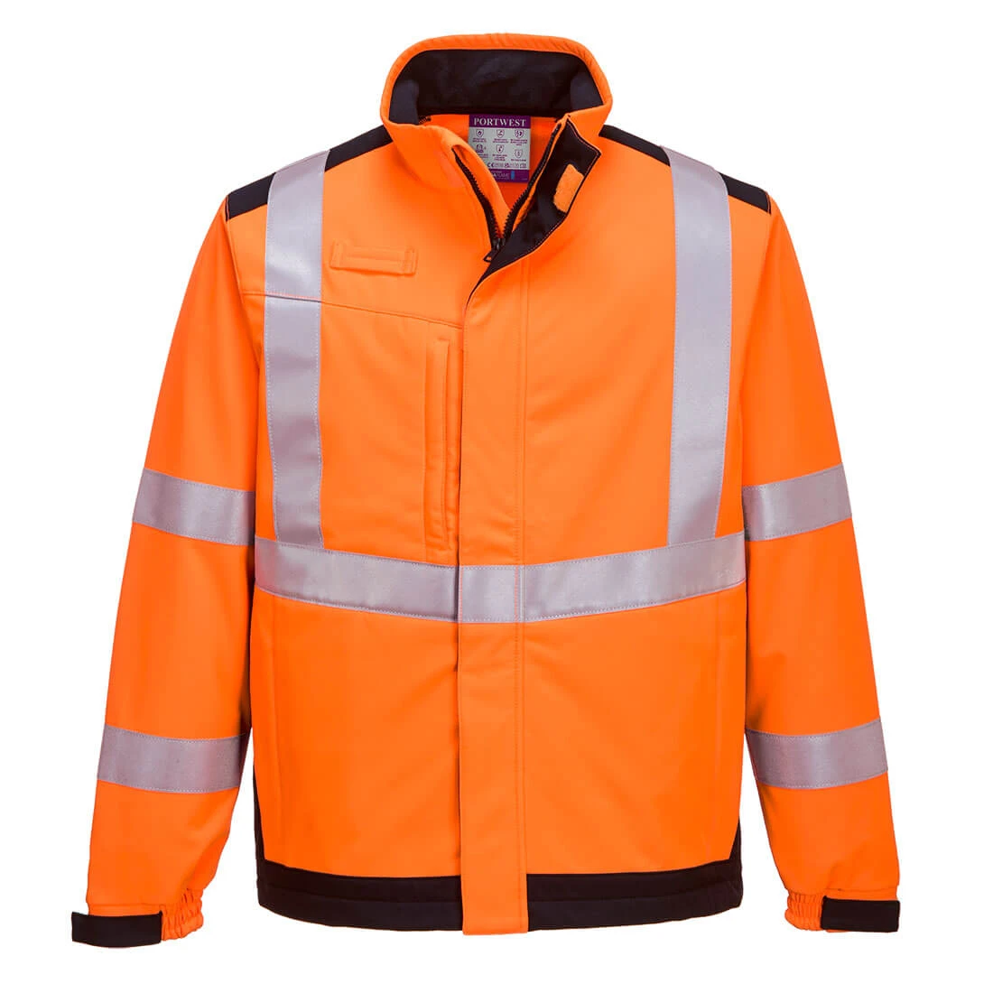 Modaflame Softshell Hi-Vis Multi-Norm FR Jacket Orange/Navy
