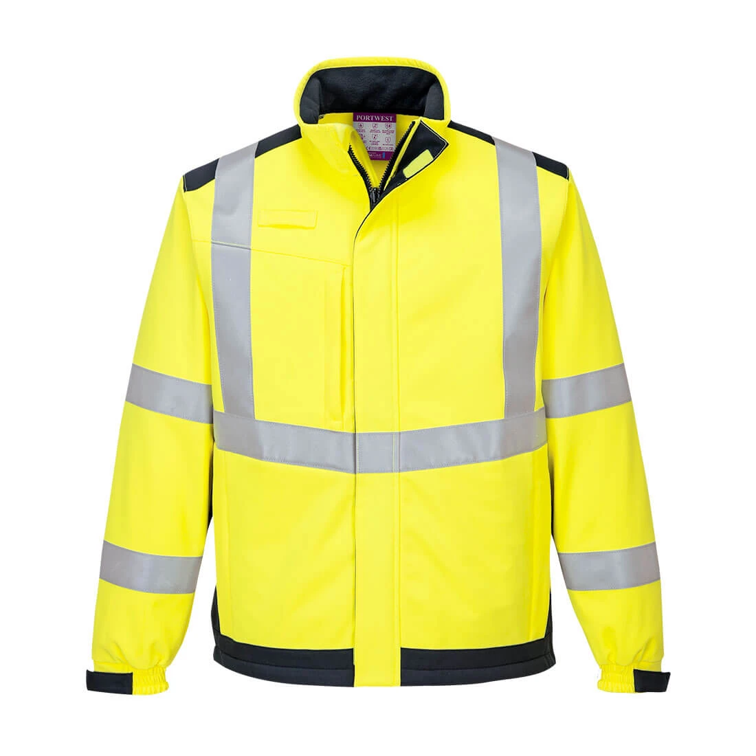 Modaflame Softshell Hi-Vis Multi-Norm FR Jacket Yellow/Navy