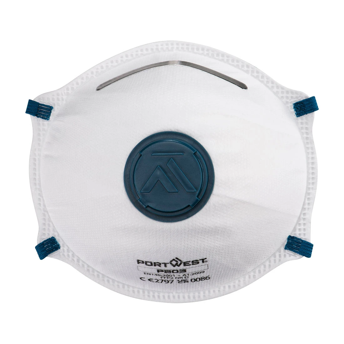 FFP2 Valved Dolomite Respirator (Pk10) White