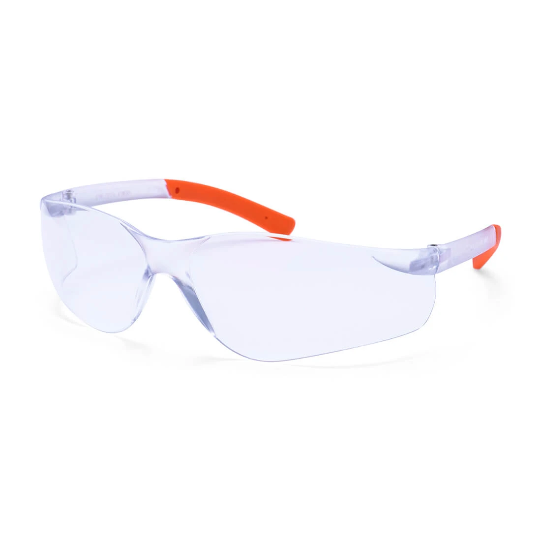 Pan View Safety Glasses Clear/Orange