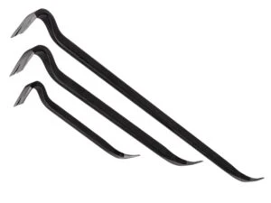 Roughneck 3-piece black steel pry bar set