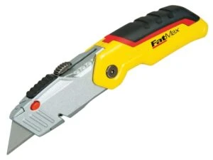 Stanley FatMax folding retractable utility knife, yellow and black