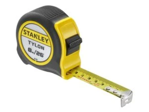 Stanley Tylon 8m/26ft yellow and black tape measure