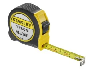 Stanley Tylon 5m/16ft yellow and black tape measure