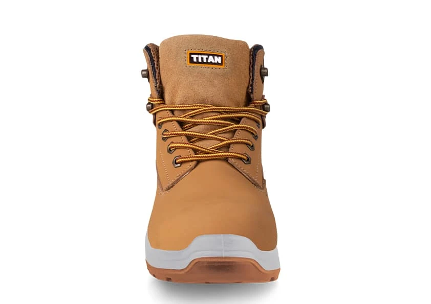 Titan Holton Honey Nubuck Safety Boot front view