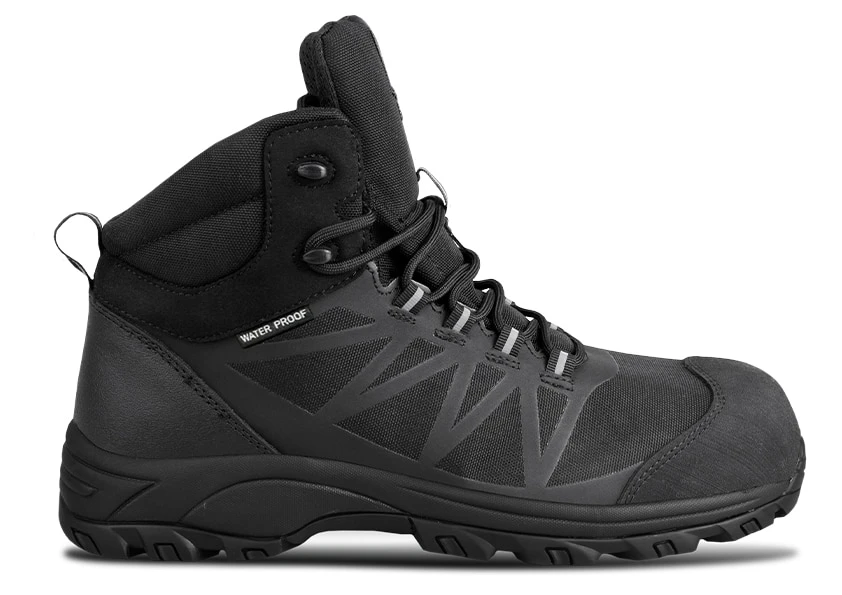 Titan Supreme black safety boot side view