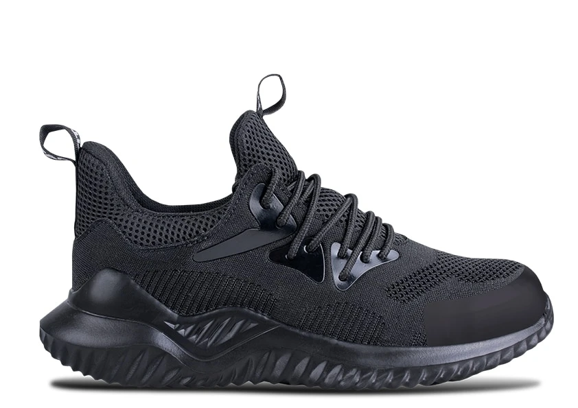 Titan Thunder black safety shoe side profile view