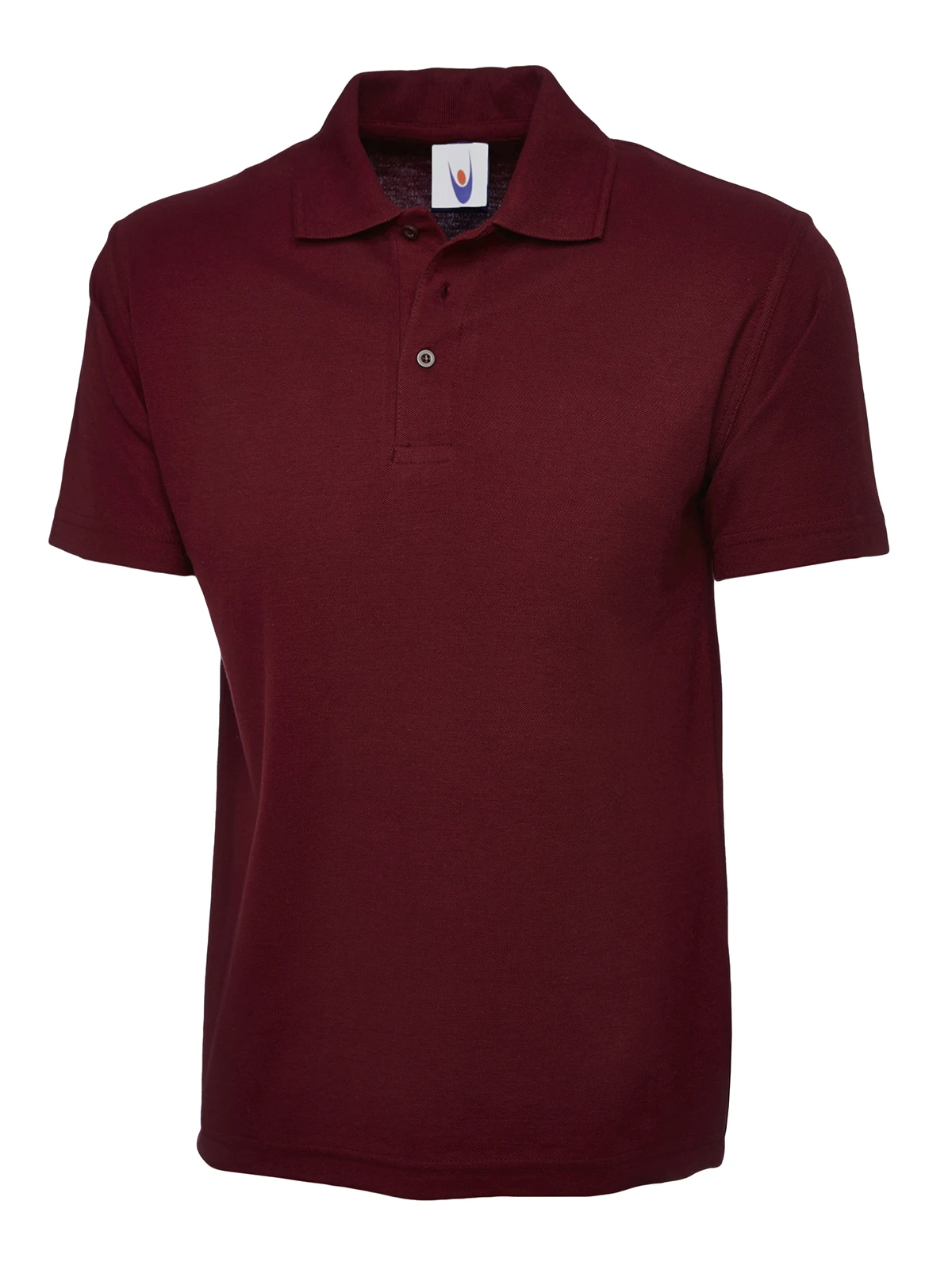 Uneek UC101 classic polo shirt in maroon, short sleeve