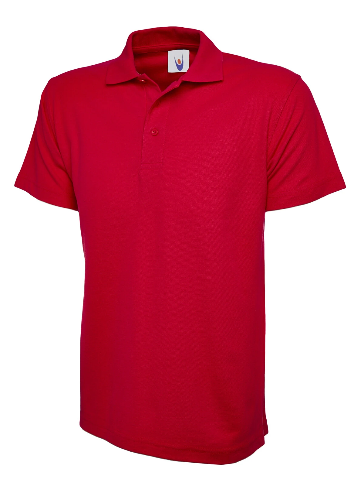 Uneek UC101 classic polo shirt in red, short sleeve