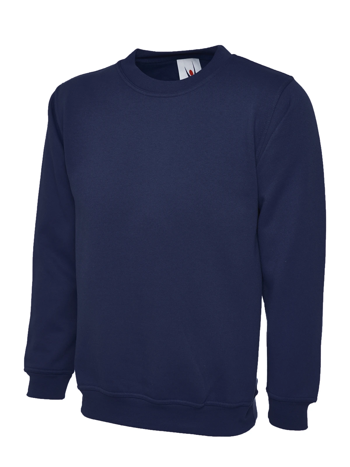 Ucode UC201 classic crew neck sweatshirt in french navy