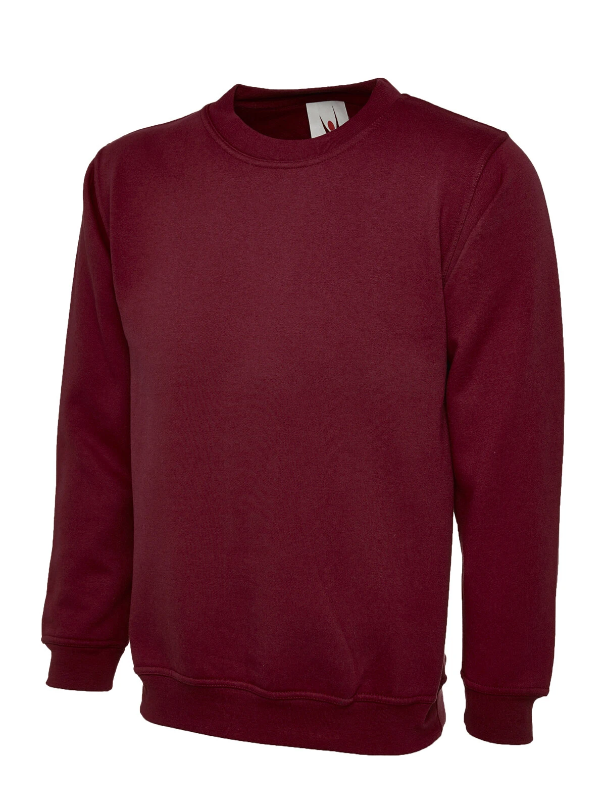 Uneek UC203 classic crew neck sweatshirt in maroon
