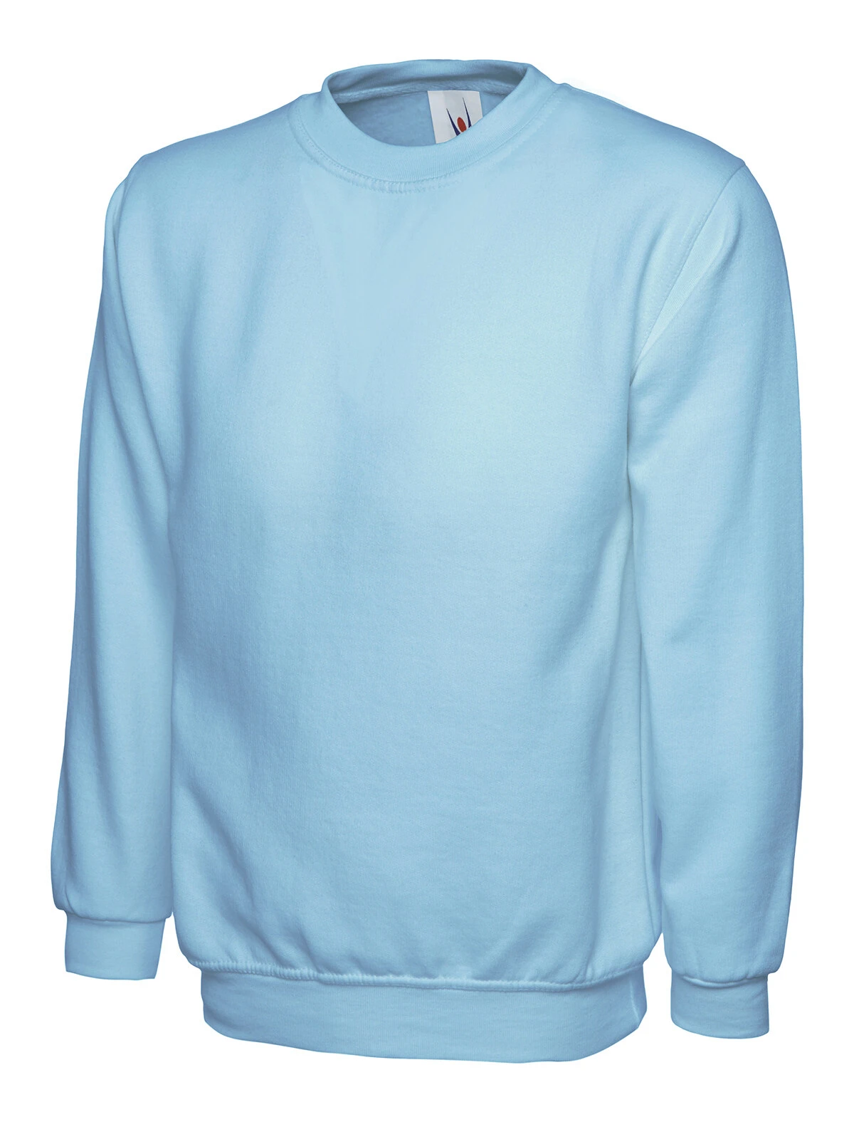 Uneek UC203 classic crew neck sweatshirt in sky blue
