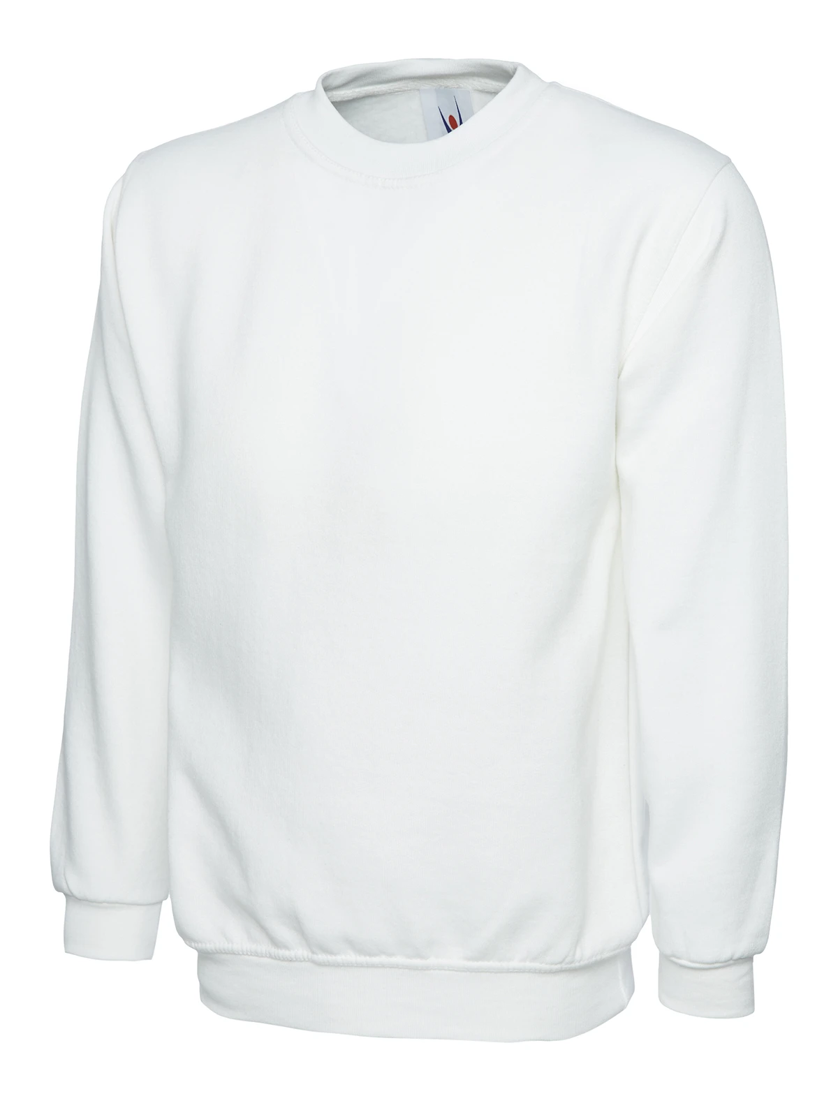 Uneek UC203 classic crew neck sweatshirt in white