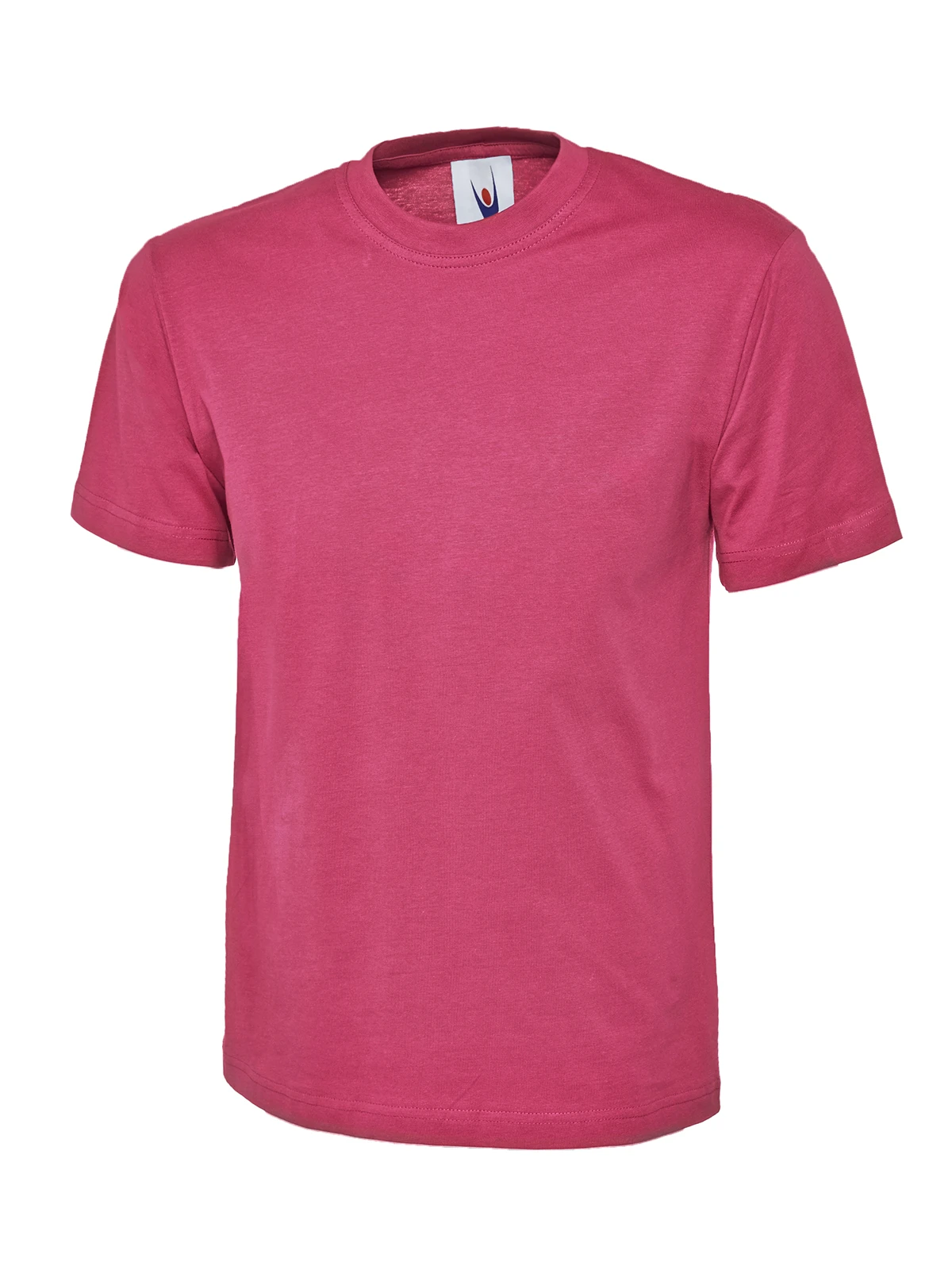 Uneeko UC301 classic crew neck t-shirt in hot pink