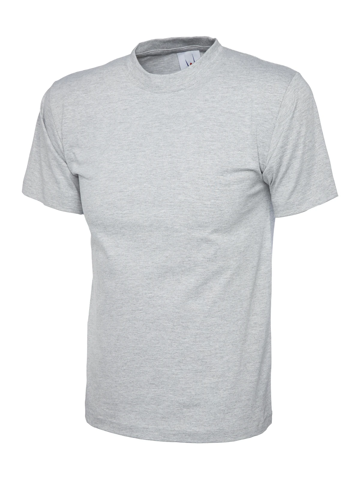 Uneek UC302 classic t-shirt in heather grey with chest pocket