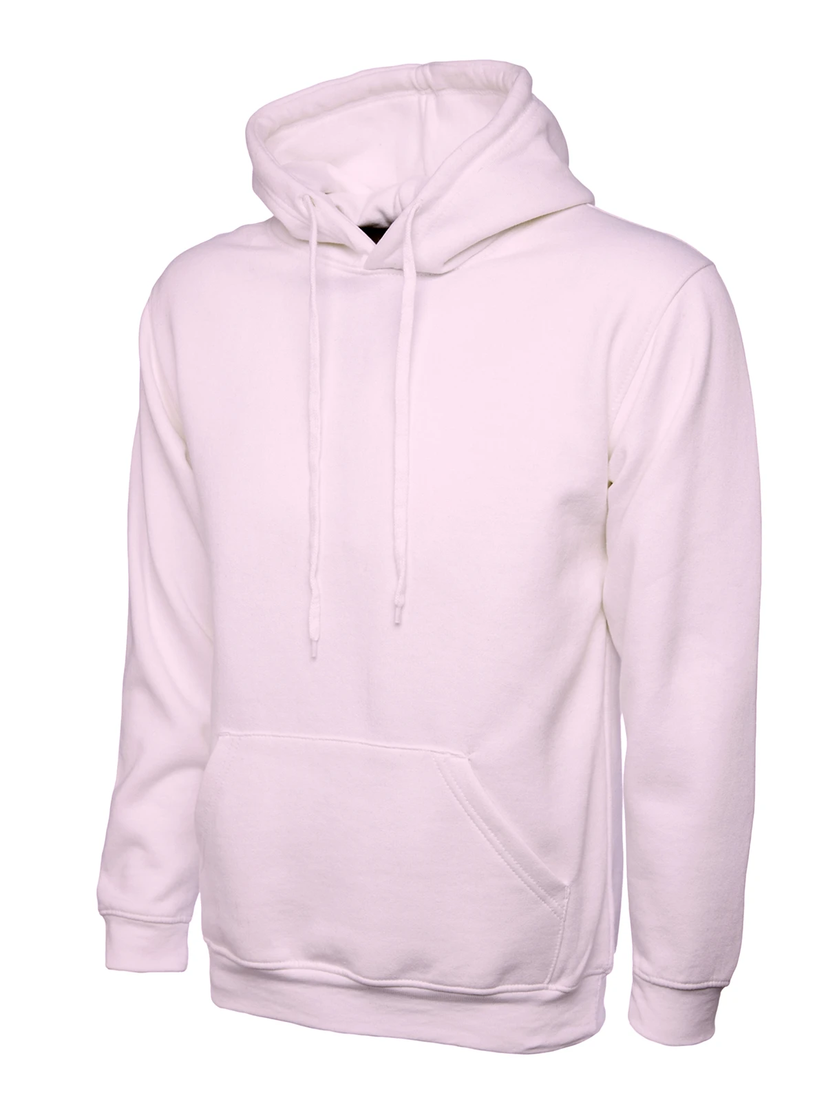 Uneek UC502 classic pullover hoodie in pink with kangaroo pocket