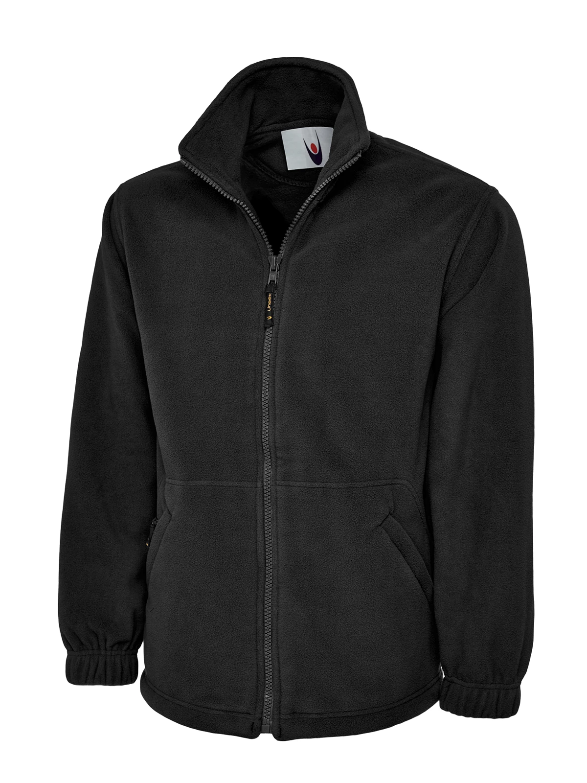 UC601 full zip fleece jacket in black