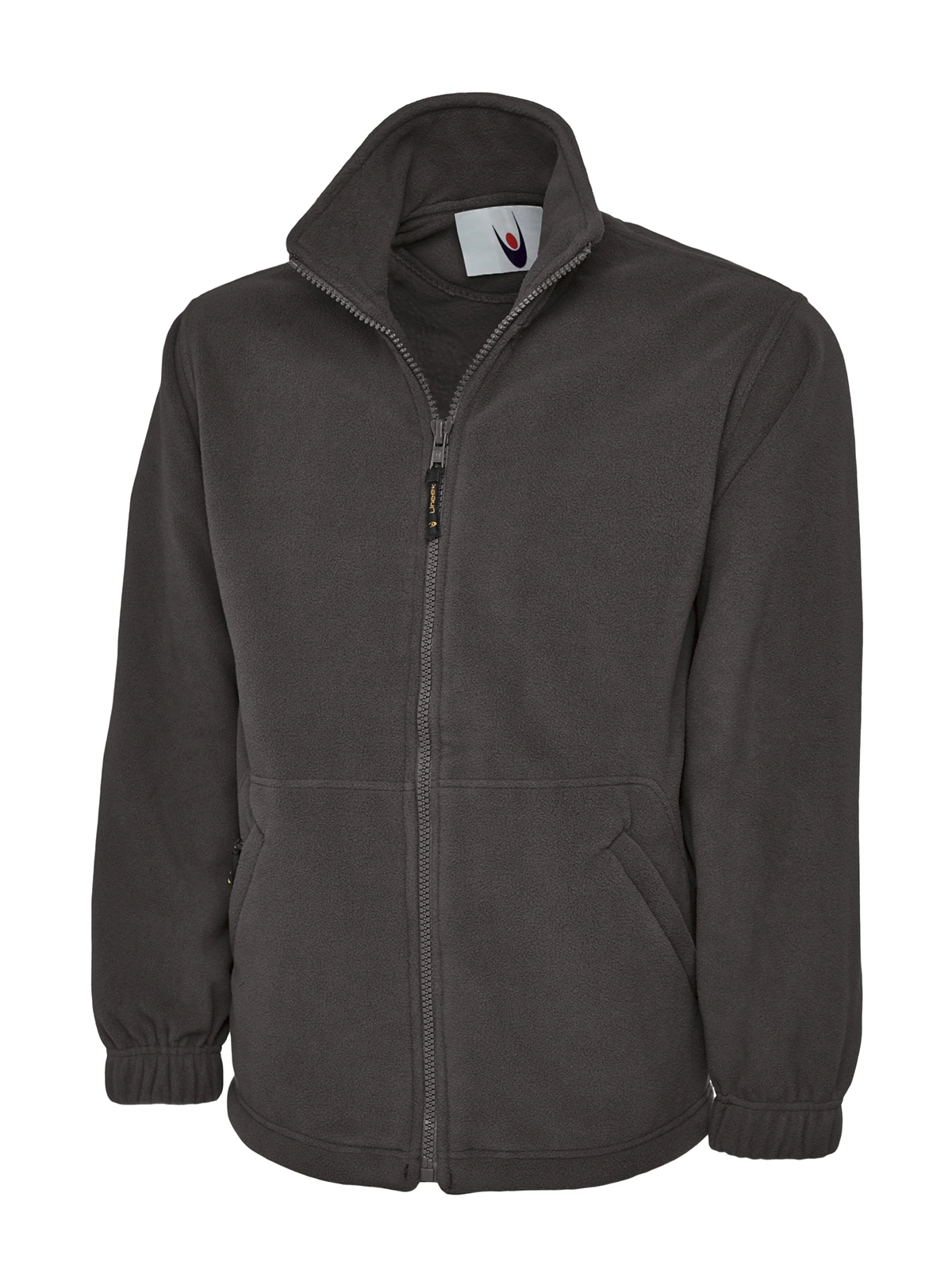 UC601 full zip fleece jacket in charcoal grey