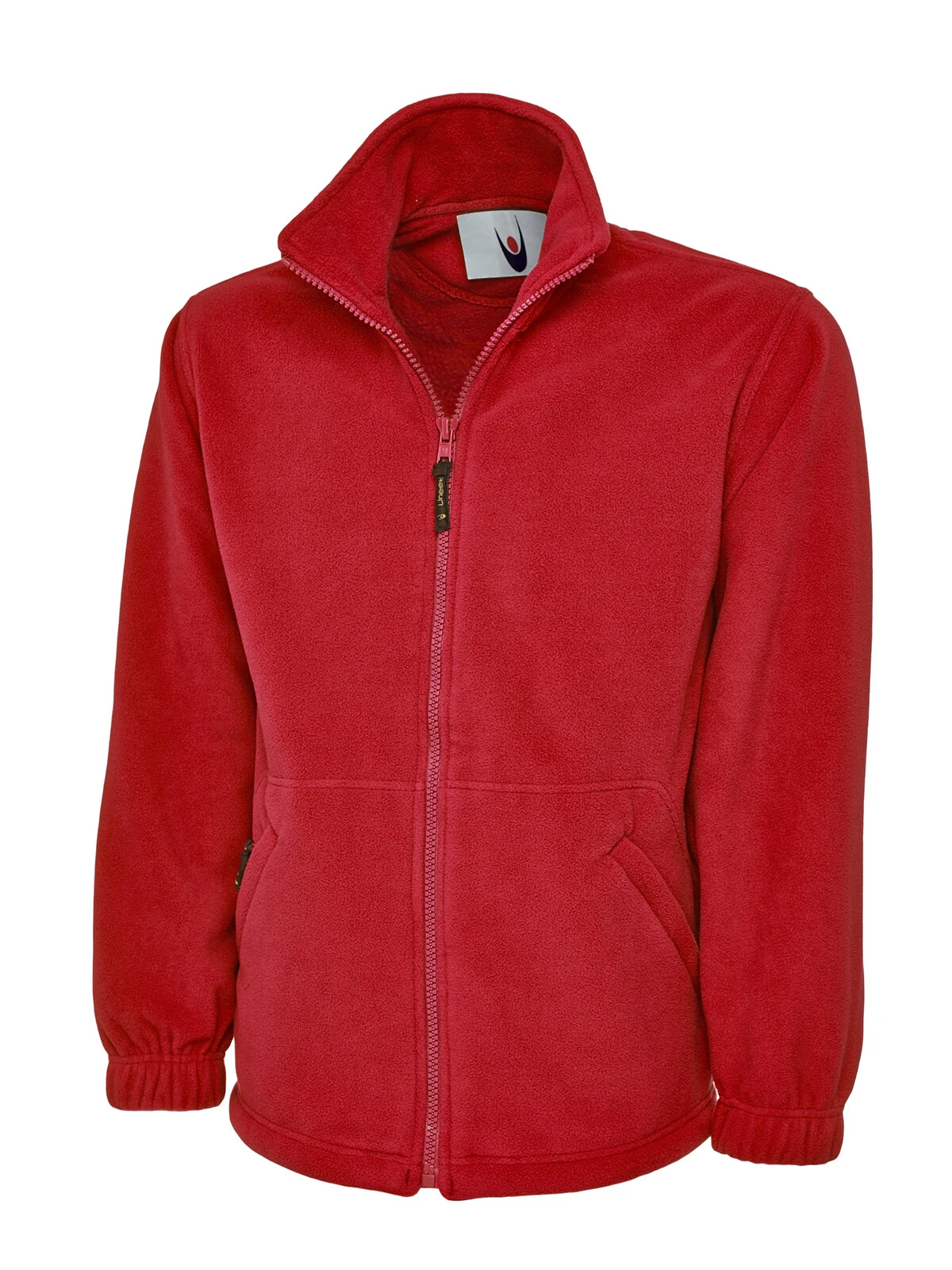 Uneek UC601 red full zip fleece jacket