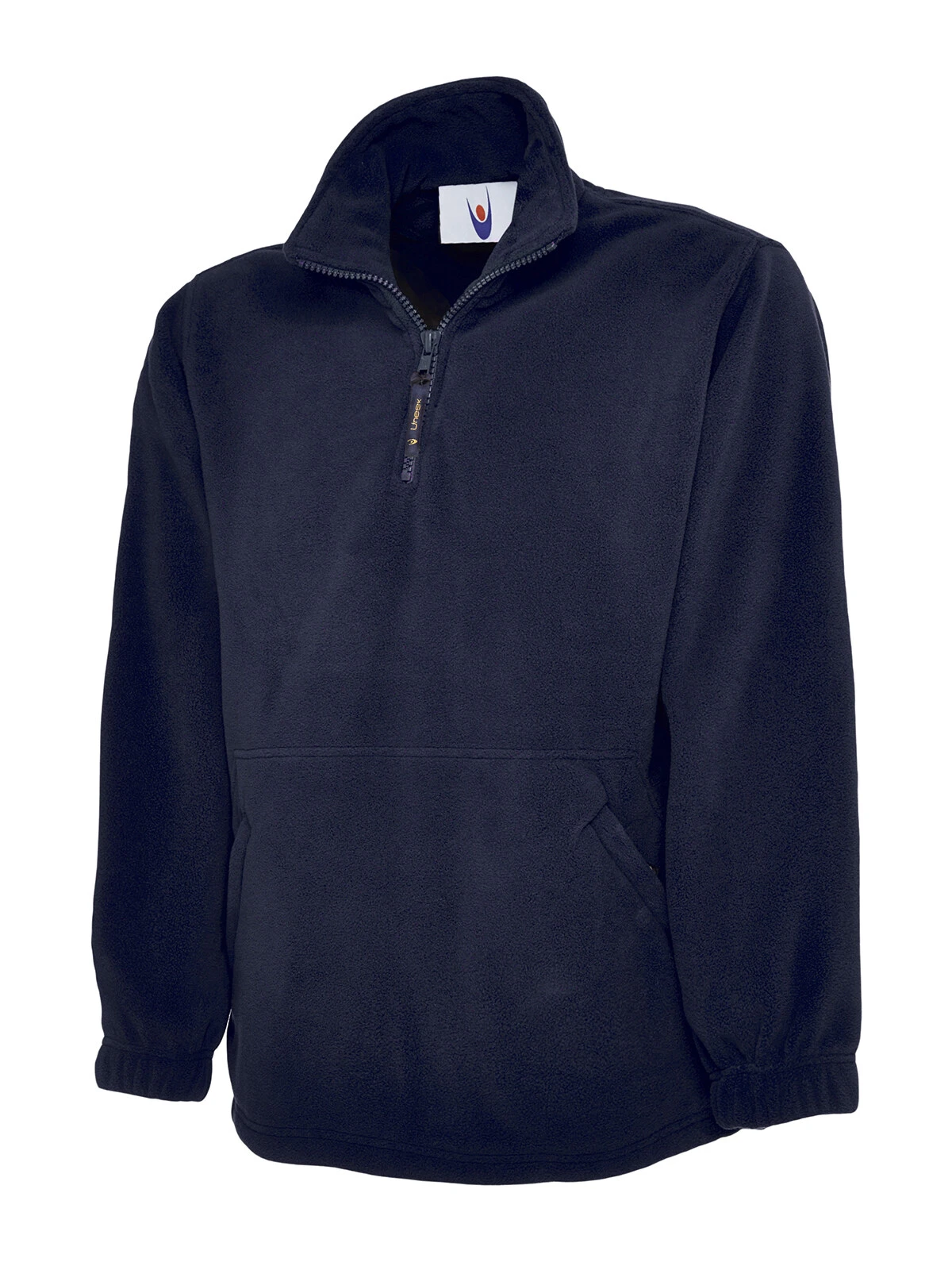 Uneek UC602 navy quarter zip fleece jacket