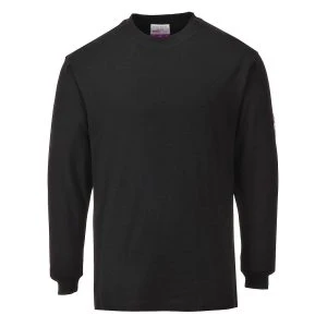 Modaflame Knit FR Long Sleeve T-Shirt Black