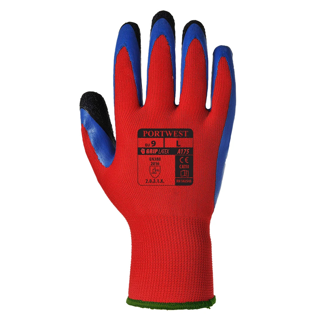 Grip 13 Latex Double Coated Glove Red/Blue Grip 13 Latex Double Coated Glove Red/Blue