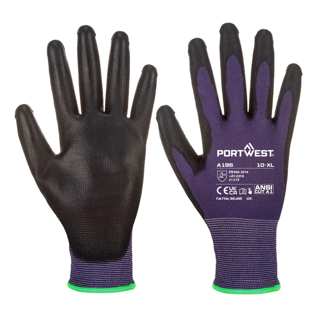 Grip 13 PU Touchscreen Glove Purple/Black