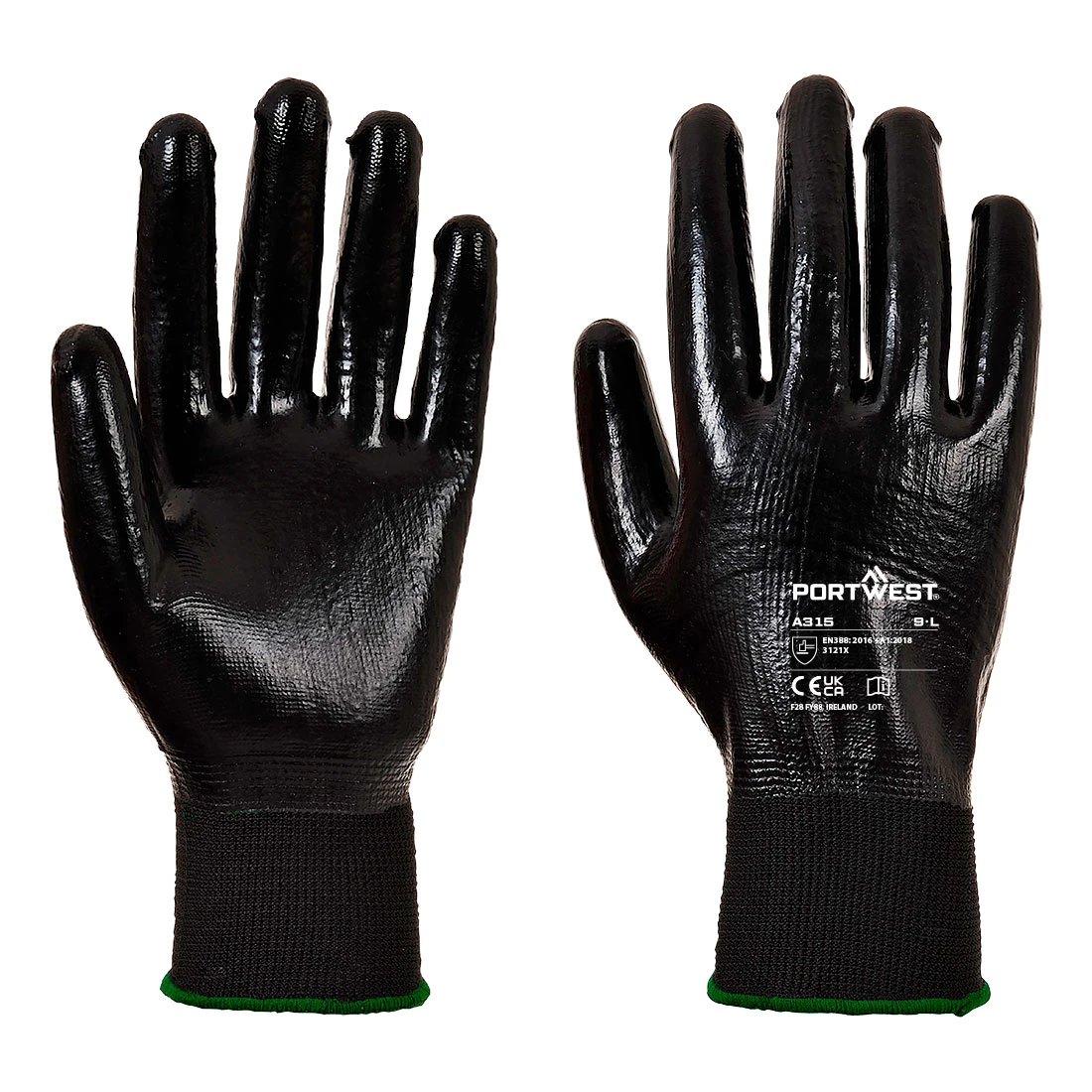 Grip 13 Full Coating Nitrile Glove Black