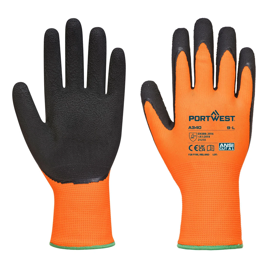 Grip 13 Latex Foam Hi-Vis Glove Orange/Black Grip 13 Latex Foam Hi-Vis Glove Orange/Black