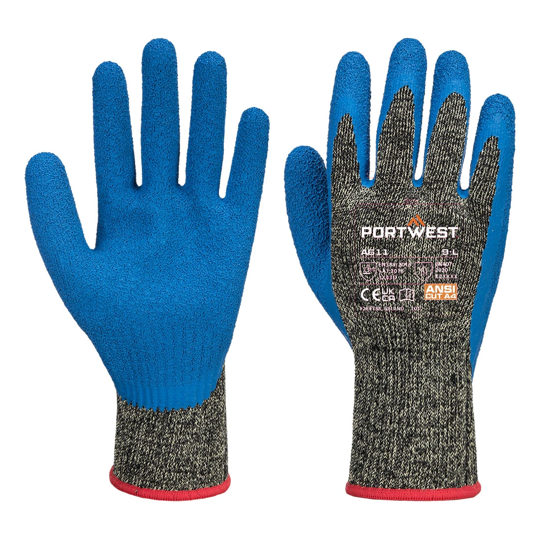 Cut D10 Latex Aramid Glove Black/Blue Cut D10 Latex Aramid Glove Black/Blue