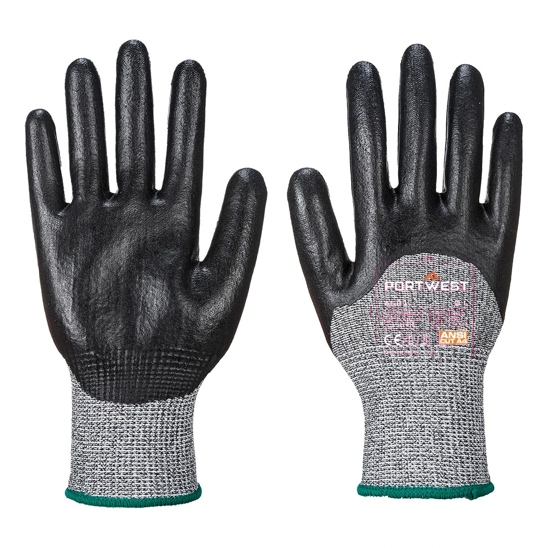 Cut D13 3/4 Nitrile Foam Glove Black