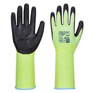 Cut D13 Nitrile Green Long Cuff Glove Green/Black