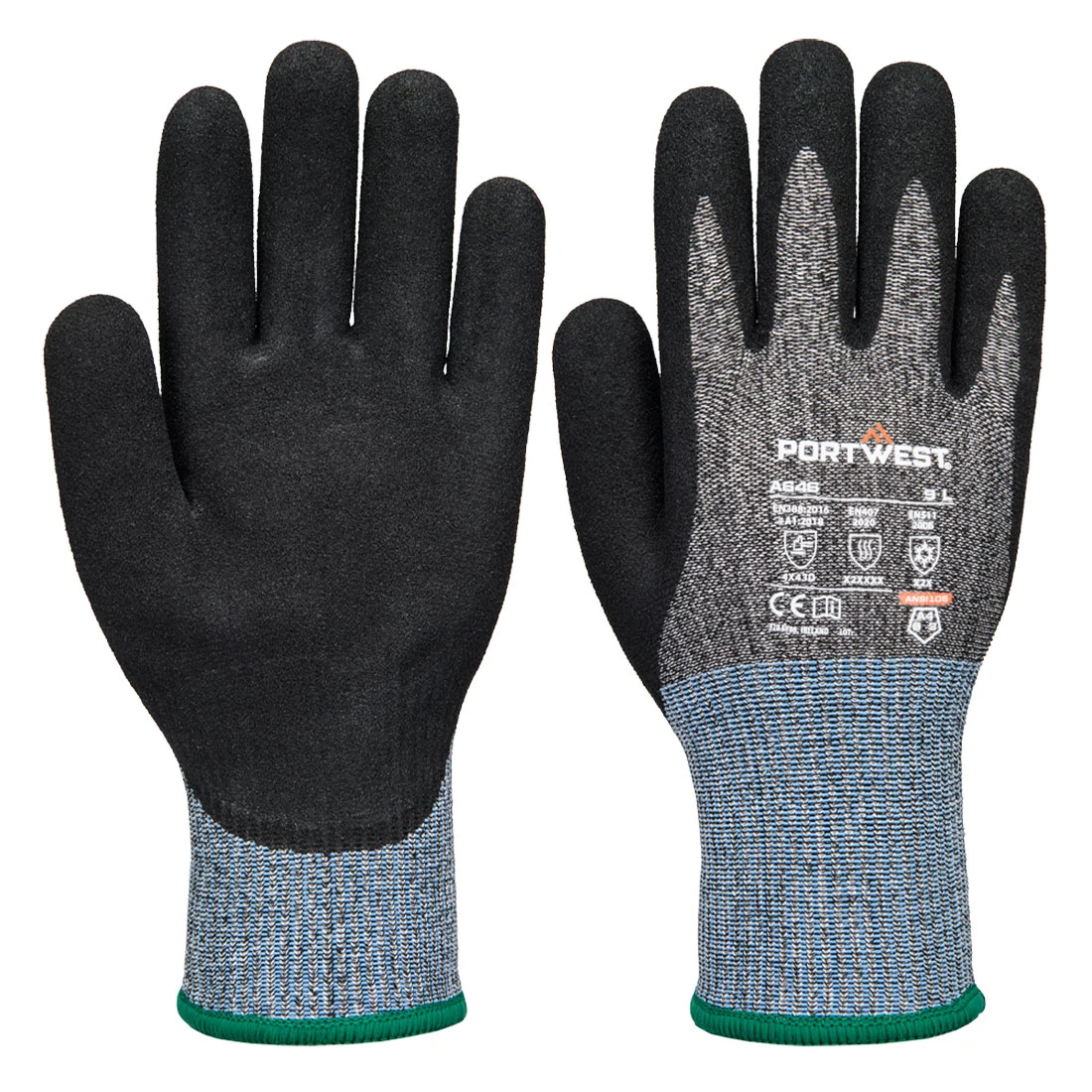 Cold D13 Nitrile Viz-Tex Cut Glove Black Cold D13 Nitrile Viz-Tex Cut Glove Black