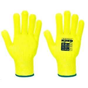 Cut D13 Viz-Tex Liner Glove Yellow
