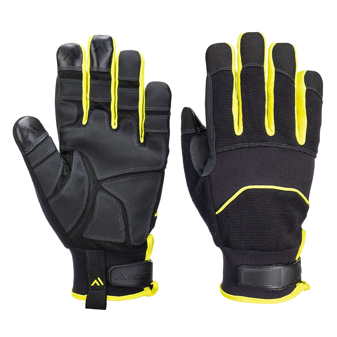 Needle Resistant F350 Mechanical Glove Black/Yellow