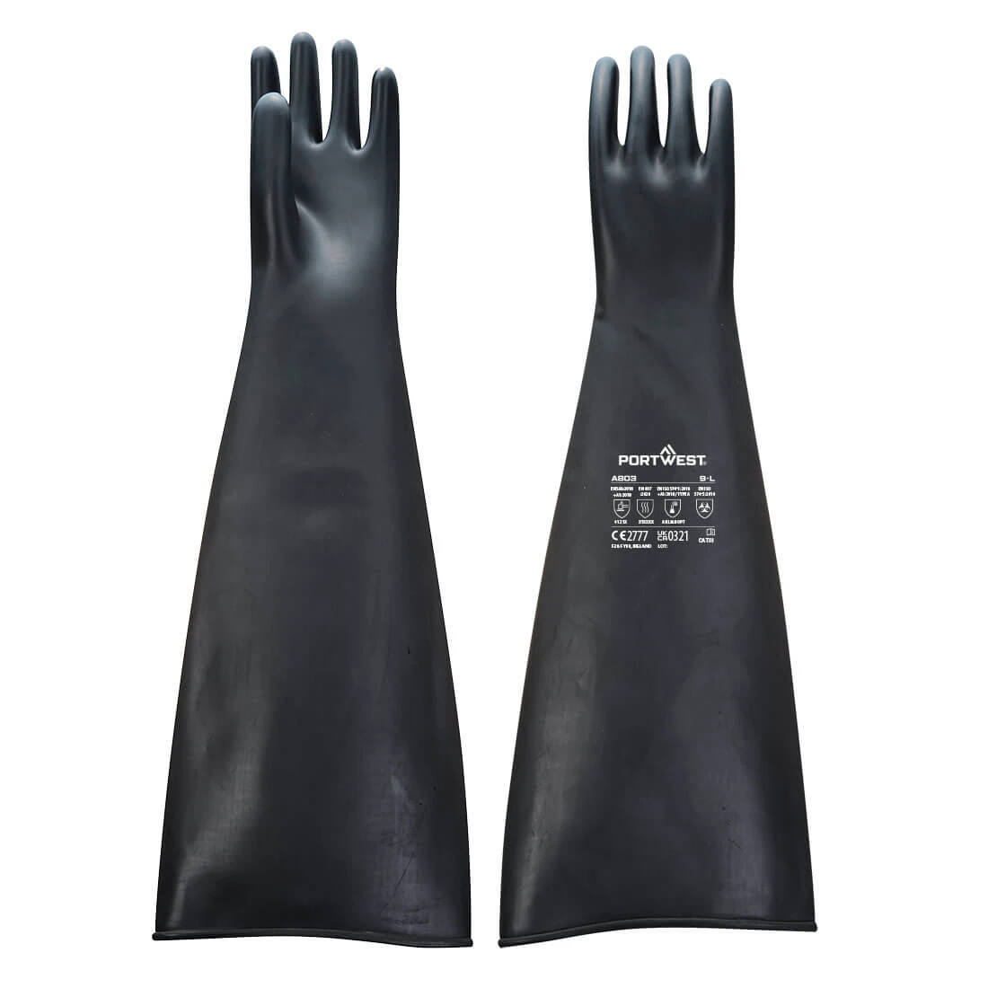 Chem 600 Latex Heavyweight Gauntlet Black Chem 600 Latex Heavyweight Gauntlet Black