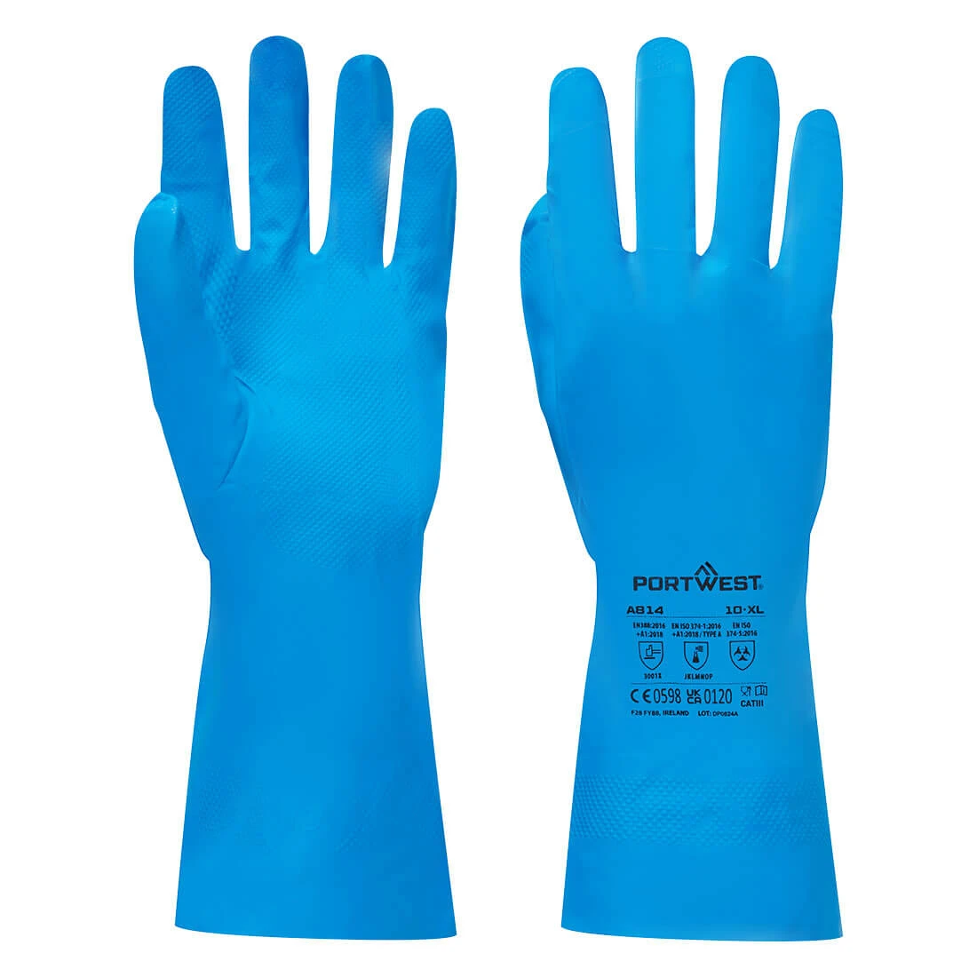 Chem 330 Nitrile Food Gauntlet Blue