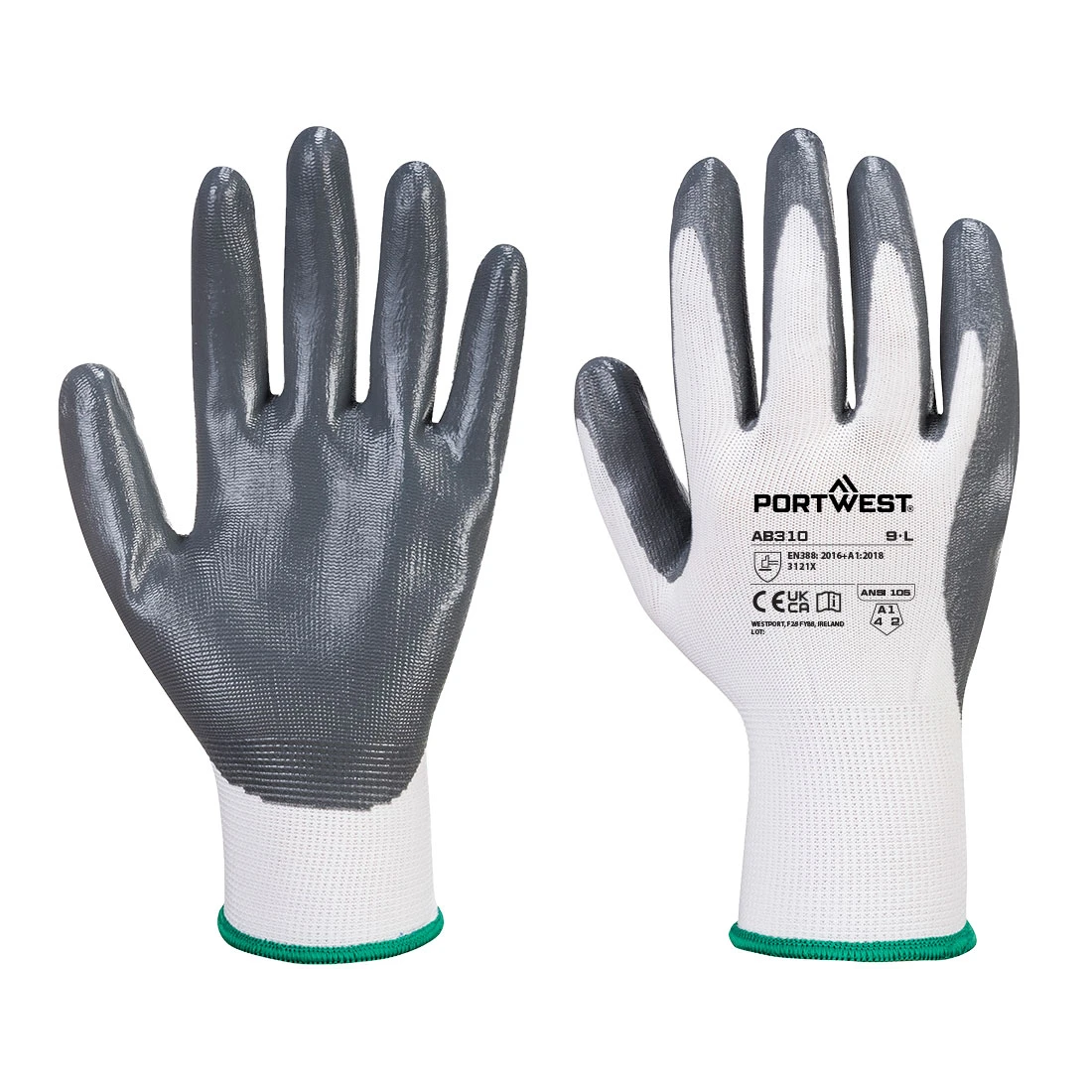 Grip 13 Nitrile Essential Multipack (Pk 12) White/Grey