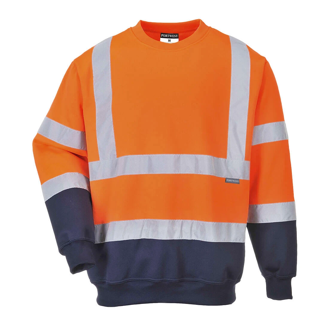 Hi-Vis Contrast Sweatshirt Orange/Navy Hi-Vis Contrast Sweatshirt Orange/Navy