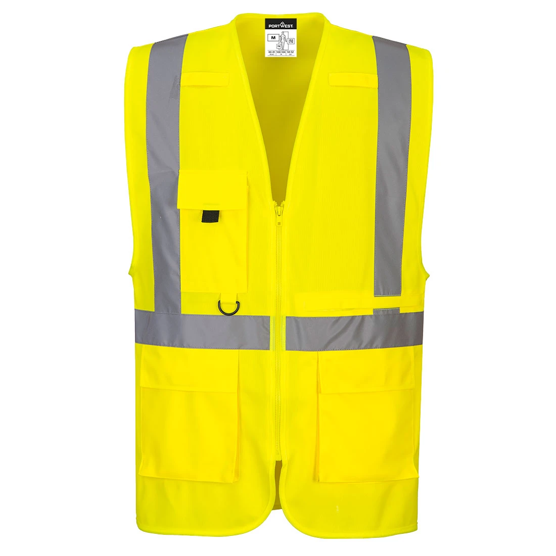 Hi-Vis Tablet Pocket Executive Vest Yellow