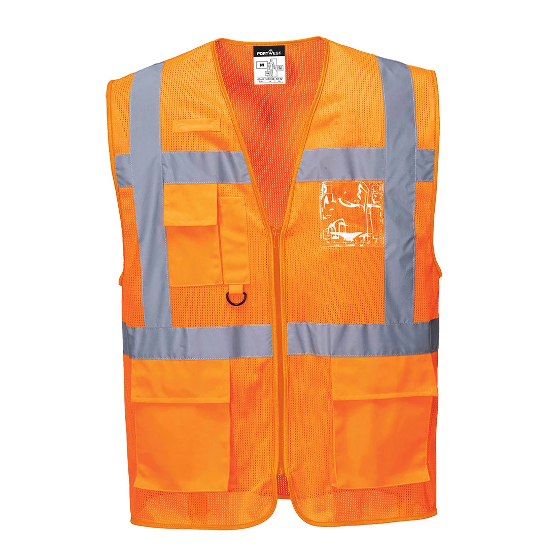 Athens Hi-Vis Mesh Executive Vest Orange Athens Hi-Vis Mesh Executive Vest Orange