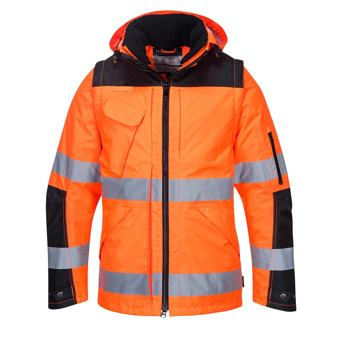 Hi-Vis 3-in-1 Contrast Winter Pro Jacket Orange/Black Hi-Vis 3-in-1 Contrast Winter Pro Jacket Orange/Black